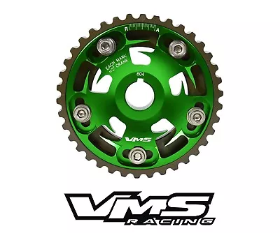 Vms Racing Green Adjustable Cam Gear + Key For 96-00 Honda Civic D16 Sohc • $69.95