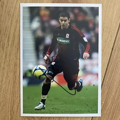 Lukas Jutkiewicz Middlesbrough Hand Signed 7x5 Bordered Photo Autograph • £4.99