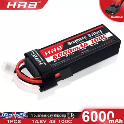 HRB Graphene 14.8V 4S 6000mAh LiPo Battery For Traxxas X-Maxx Maxx UDR Car Truck • £59.99