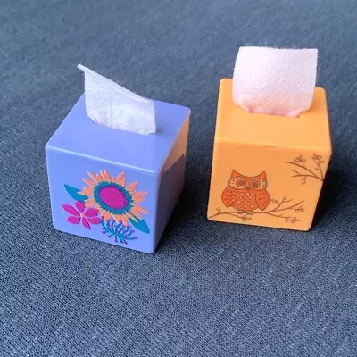 2pcs 18'' American Girl Doll Julie Groovy Tissue Box & Kira's Tent Tissue Box • $4.99