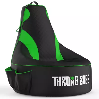 Throne Boss Gaming Bean Bag Chair (Adult_Green) • $155