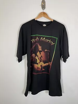 Vintage 90s Y2K Bob Marley Island Expressions Tee Shirt XXL Double Sided • $19.99