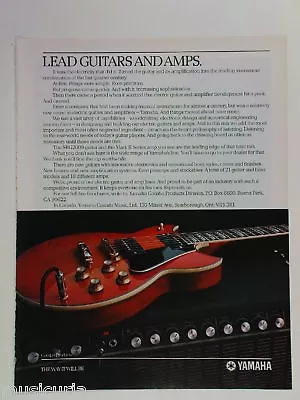 Retro Magazine Advert 1983 YAMAHA Guitars / Amps • £10