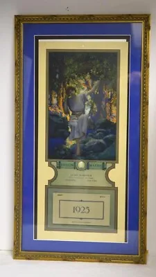 VERY RARE Maxfield Parrish Edison Mazda Lamps 1925 Calendar EXCEPTIONAL EXAMPLE • $995