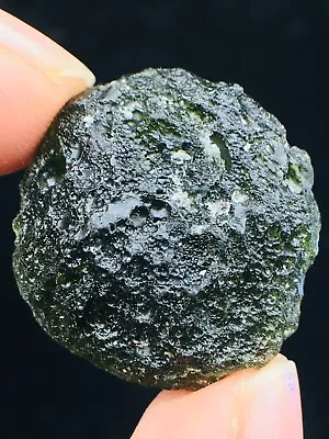 35ct Meteorite Moldavite Green Impact Fragment Meteor Stone Space Asteroid+coa • $0.99