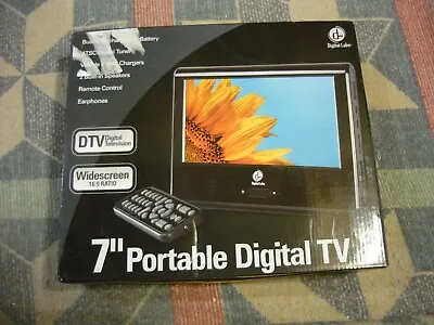 Digital Labs DT191SA 7” Portable Color Widescreen Digital  TV - NEW In Open Box • $49.95