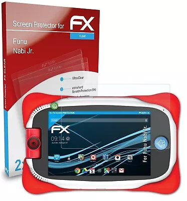 AtFoliX 2x Screen Protection Film For Fuhu Nabi Jr. Screen Protector Clear • £11.29