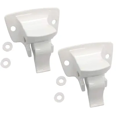 2pcs For Dometic 3314067.004B A&E Sunchaser Patio Awning White Bottom Bracket • $22.52