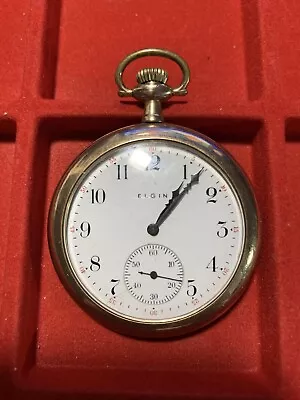 Vintage Elgin Grade 315 12S 15 J Class 114 Model 3 Pocket Watch 1927 Runs • $119.95