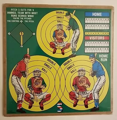 Vintage Baseball Game Magnetic Darts By Smethport • $40