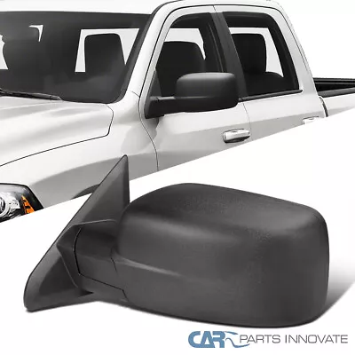 Fits 09-21 Dodge Ram 1500 Pickup Black Manual Foldable Driver Side View Mirror • $84.95