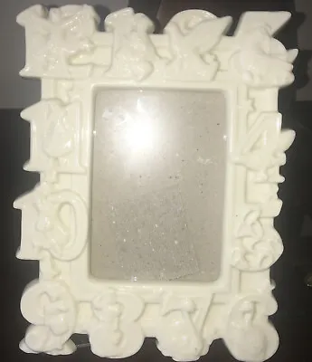 12 Days Of Christmas White Ceramic Picture Frame Limited Edt. New No Box • $50.95