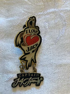 Disney Collector Pin I LOVE JACK Captain Jack Sparrow Pirates Of The Caribbean • $9.99