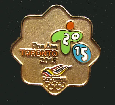 TORONTO 2015 Pan Am Olympic Games LIMITED COLOMBIA NOC Delegation Team Pin  • $7.88
