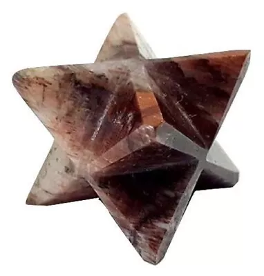 Tigers Eye Red Merkaba Star Reiki Energy Charged Natural Carved Solar Plexus • £5.95