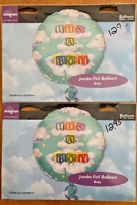 Two (2) Large 32 Inch Jumbo It's A Boy Mylar Balloon Anagram • $5.99