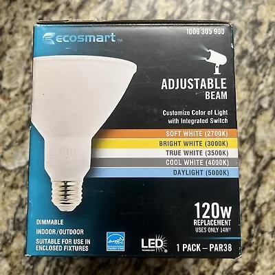 EcoSmart PAR38 Adjustable Beam Flood LED Light Bulb 120W Equivalent 1006 305 900 • $20.50