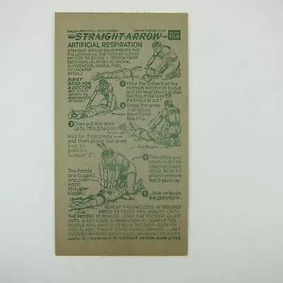 Nabisco Shredded Wheat Straight Arrow Indian Book 4 Card 19 CPR Vintage 1952 • $9.99