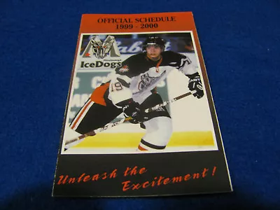 Mississauga Ice Dogs 1999/00 OHL Minor Hockey Pocket Schedule - Shawson • $2.39