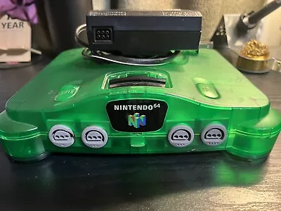 Nintendo 64 N64 System Funtastic Jungle Green Console And Power Supply Only • $109.99