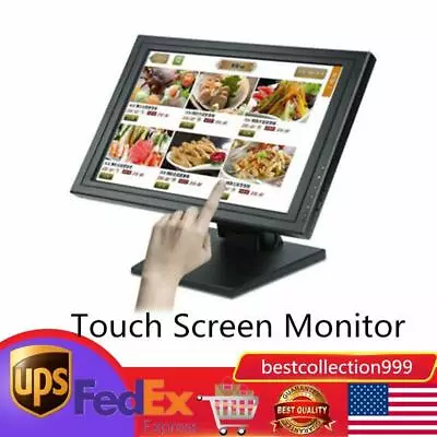 15  Touch Screen Monitor LCD VGA TouchScreen Monitor Bar Retail Kiosk Restaurant • $104.50