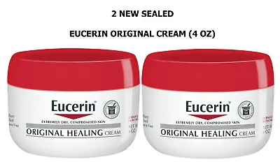 Eucerin Original Healing Creme For Extremely Dry Compromised Skin (4 Oz) - 2 NEW • $17.79