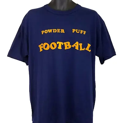 Vintage Powder Puff Football T Shirt Mens Size XL 90s Electrifying Elvira USA • $17.99