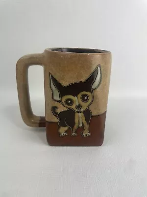 Mara Stoneware Mug 12 Oz Dogs Design By Mara Signed Mexico Studio Art Pottery • $25