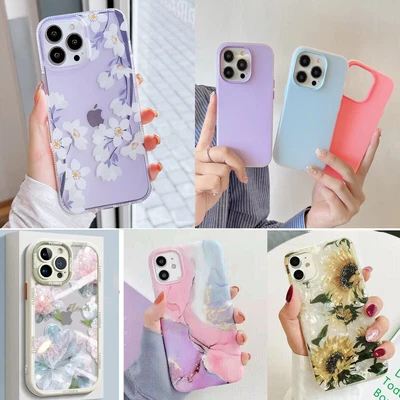 $9.98 • Buy F Iphone 15 Pro Max 14 13 12 11 XR Shockproof Flower Cute Girls Women Case Cover