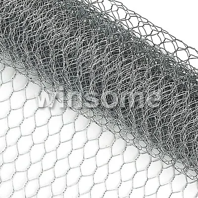 Galvanised Metal Chicken Wire Mesh Rabbit Animal Garden Fence Netting Fencing • £11.75
