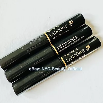 3 X LANCÔME Definicils Mascara Mini Sample 0.07oz / 2.07 Ml Each • $10.99