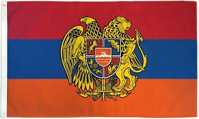 $4.88 • Buy Armenian Coat Of Arms Flag 3x5 Country Banner Armenia National Crest Eagle 100D