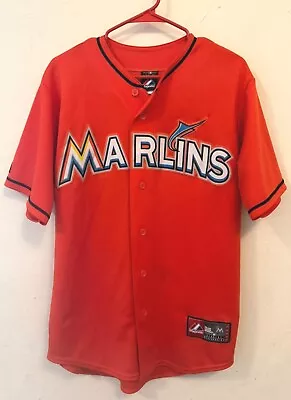 Miami Marlins Majestic Stanton #27 Jersey Size M PRE-OWNED (minor Stains) • $55