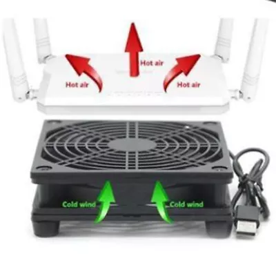 £9.35 • Buy USB Cooler 120mm Cooling Fan Stand 2000RPM For Router Modem PC External Desktop