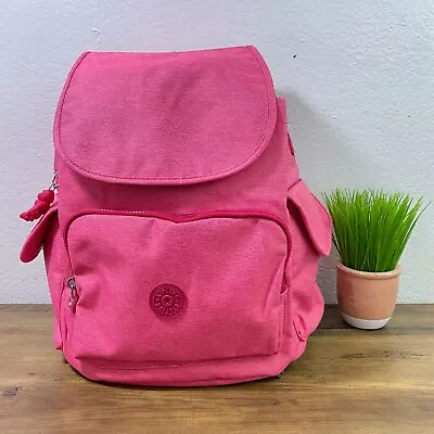 £77.87 • Buy Kipling Dainty Pink City Pack Medium Flap Backpack