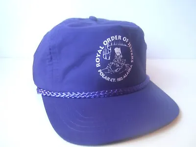 Royal Order Of Jesters Alaska Hat Vintage Purple Strapback Baseball Cap • $28.96