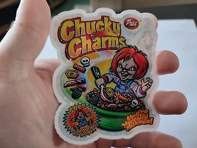Chucky Charms - Childs Play - Chucky - Holographic/Sparkly Vinyl Sticker • £1.50