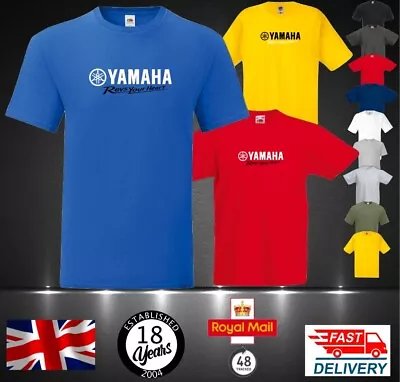 Yamaha Revs Your Heart T-shirt Tshirt Tee Shirt Apparael  Uk Made R1 R6 Wr 4 • £11.99