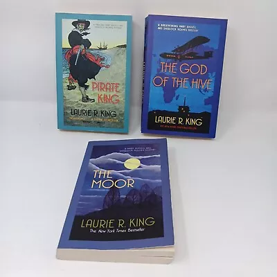 Laurie R King 3x Paperback Books Bundle Mary Russell And Sherlock Holmes Series • £6.99