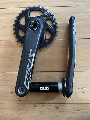 Truvativ Stylo Carbon Eagle Boost Crankset 175mm 32t DUB. BSA 68-73mm Cranks. • $100