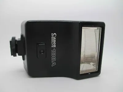 Canon Speedlite 188A Shoe Mount Flash For 35MM SLR Film Camera AE-1 A-1 WORKING • $35.90