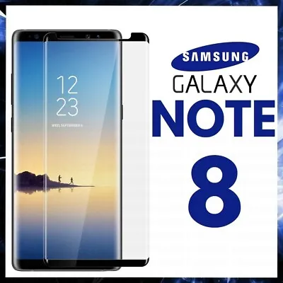 For SAMSUNG GALAXY NOTE 8 CURVED SCREEN PROTECTOR 9D FULL COVER GORILLA GLASS • $11.39