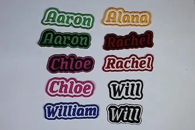 £3.25 • Buy  Personalised Embroidered Name Patch - Iron Or Sew On **FREE  POST*