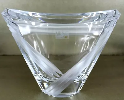 Mikasa Crystal Niagara Art Deco Vase - 7   • $19.98