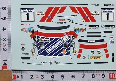 DECALS 1/43 FORD SAW COSWORTH - #1 - Mc RAE - MANX RALLY 1987 - DCC14354 • £9.12