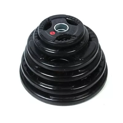 $19 • Buy Olympic Rubber Tri-Grip Weight Plates 50 Mm Commercial Quality NEXT DAY DISPATCH