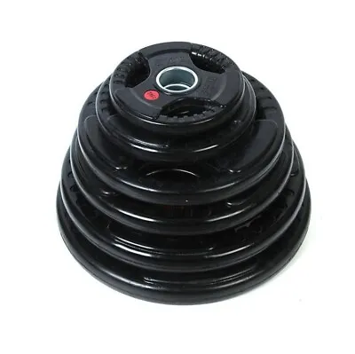 Olympic Rubber Tri-Grip Weight Plates 50 Mm Commercial Quality NEXT DAY DISPATCH • $24