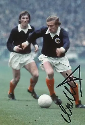 Colin Stein Hand Signed 6x4 Inch Scotland Football Photo • £7