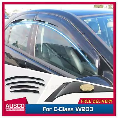 AUSGO Weather Shields For Mercedes-Benz C-CLASS W203 2000-2007  Weathershields • $60.71