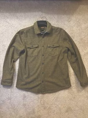 Redmond Mens Brown Flannel Long Sleeve Button Up Size L. No Reserve Y’all. • $1.25